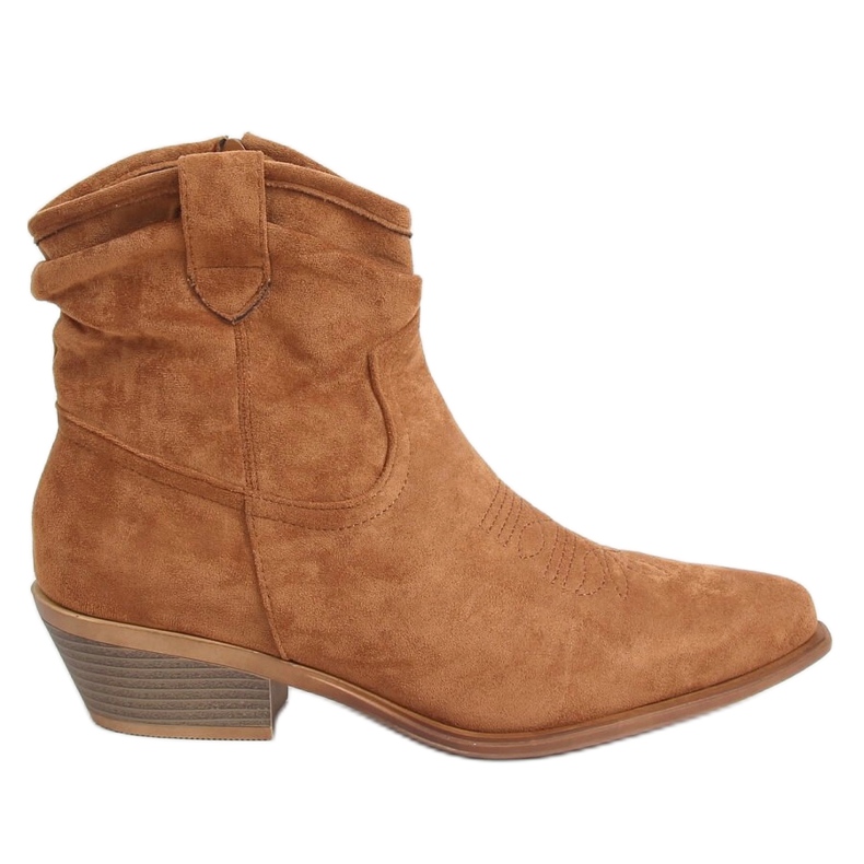 Women's cowboy boots camel 99-65 Camel brown