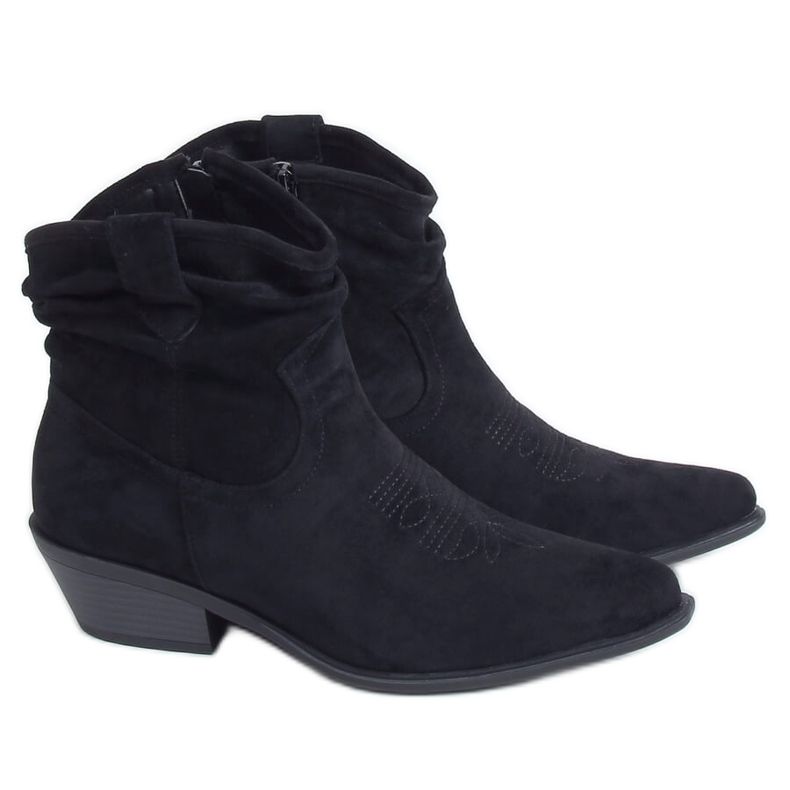 Black cowboy boots for women 99-65 Black