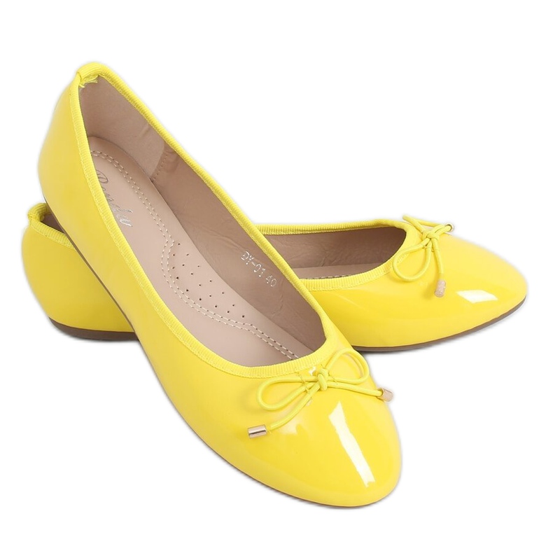 Neon yellow ballerinas DY-01 Yellow