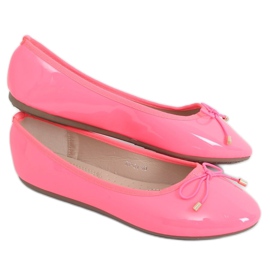 Neon pink ballerinas DY-01 Fuchsia