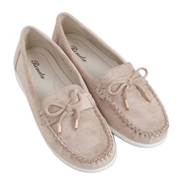 Women's beige loafers RQ-2 Beige