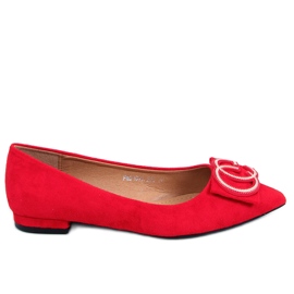 BM Ballerinas almond red nose FM3107A Red