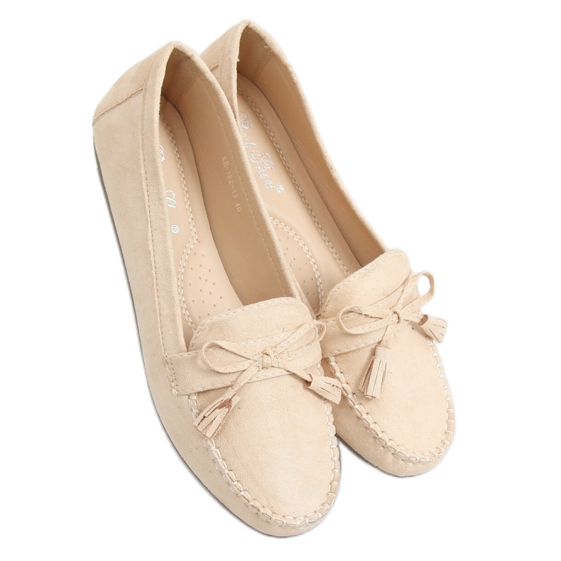 Women's beige loafers XR-1R2 Beige