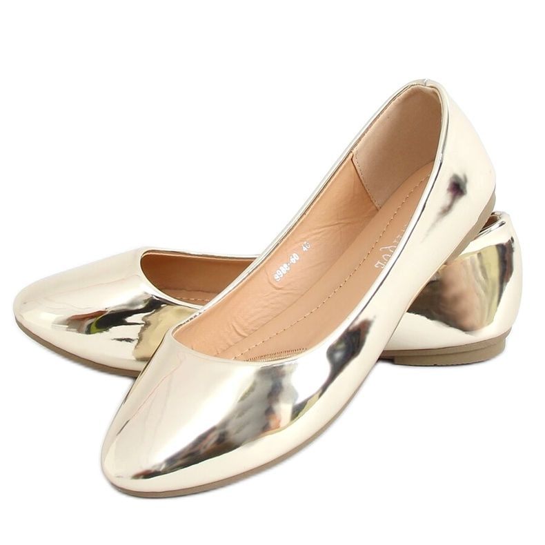 Gold lacquered ballerinas 9988-60 Gold golden