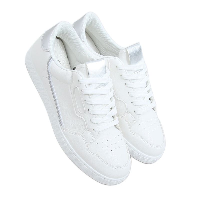 White women's sneakers B0-212 White