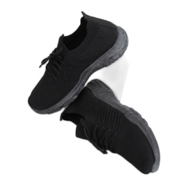 Black socks sports shoes C9239 Negro