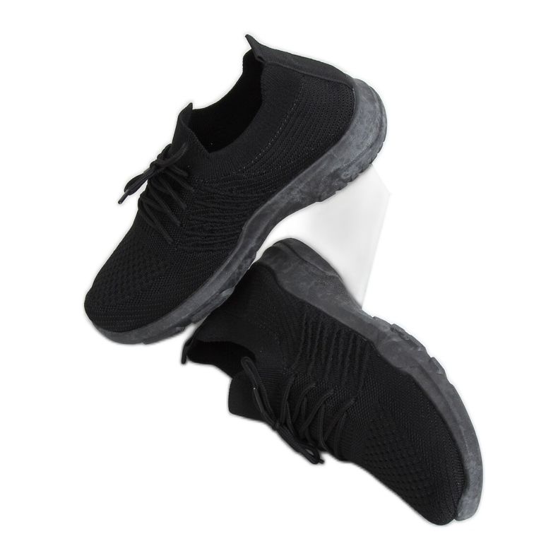 Black socks sports shoes C9239 Negro