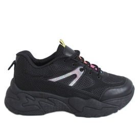 Black BM-590 Allblack women's sports shoes Black BM-590 Allblack women's sports shoes