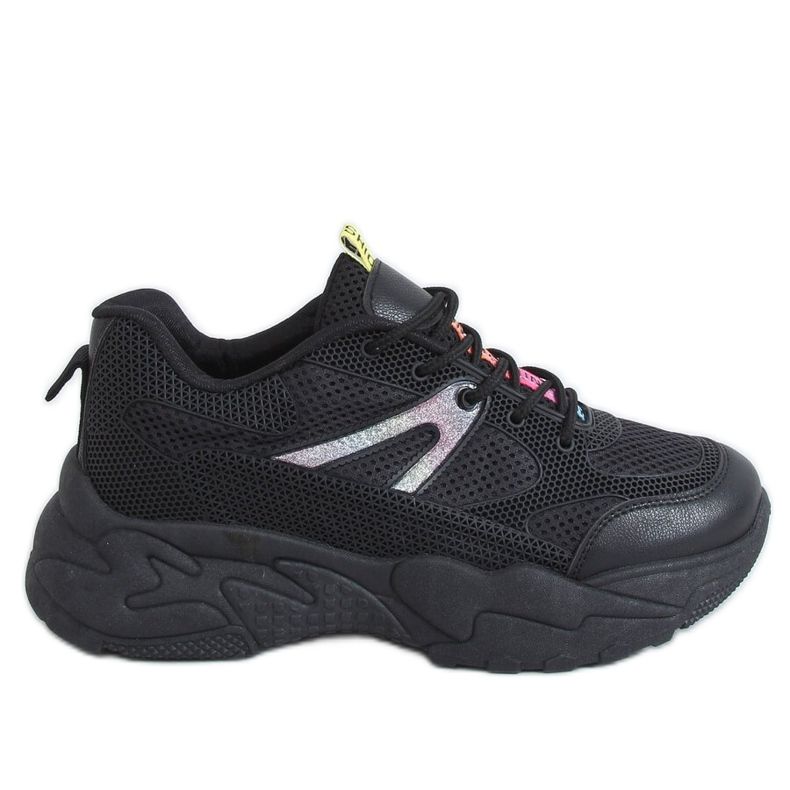 Black BM-590 Allblack women's sports shoes