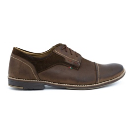 Olivier Men's leather shoes 253 brown
