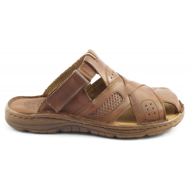 ŁUKPOL Men's slippers 868 brown