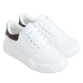 White women's sneakers VL124P Brown White women's sneakers VL124P Brown