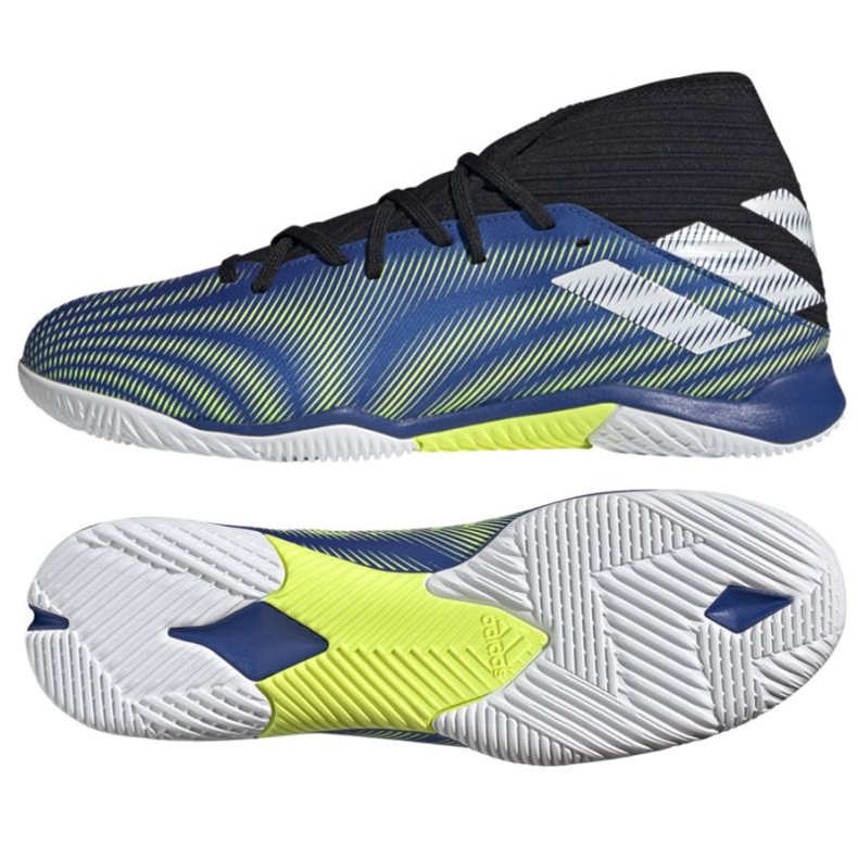 Adidas Nemeziz.3 In M FW7409 football boots white, blue, black blue Adidas Nemeziz.3 In M FW7409 football boots white, blue, black blue