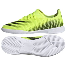 Adidas X Ghosted.3 In Jr FW6924 football boots white, neon yellow green