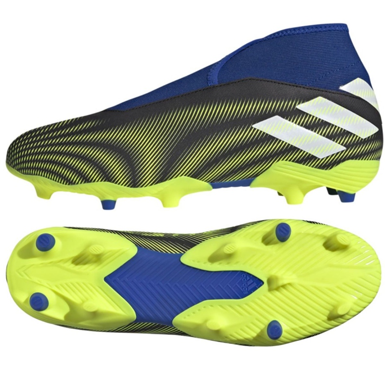 Adidas Nemeziz.3 Ll Fg M FW7411 football boots white, black, blue, yellow black