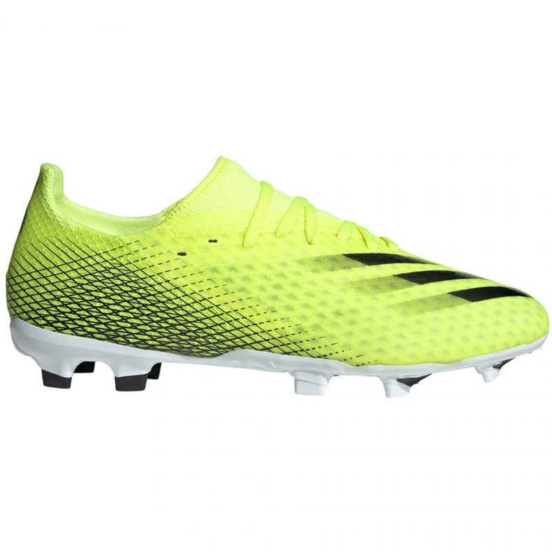 Adidas X Ghosted.3 Fg M FW6948 football boots white, yellow-green neon green Adidas X Ghosted.3 Fg M FW6948 football boots white, yellow-green neon green