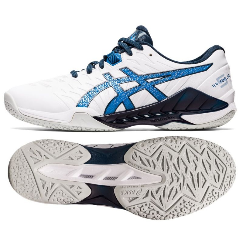 Handball shoes Asics Blast Ff 2 M 1071A044 101 multicolored white