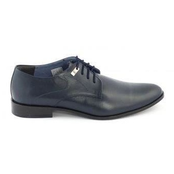 Formal men's shoes 090 navy blue