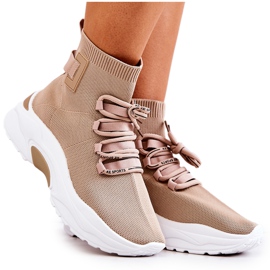 Women's Sport Socks Beige KeSports Women's Sport Socks Beige KeSports