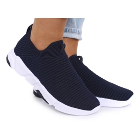 Women's Sport Shoes Slip-on Big Star DD274464 Navy Blue Women's Sport Shoes Slip-on Big Star DD274464 Navy Blue
