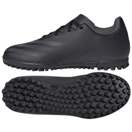 Adidas X Ghosted.4 Tf Jr FX9475 football boots black black Adidas X Ghosted.4 Tf Jr FX9475 football boots black black