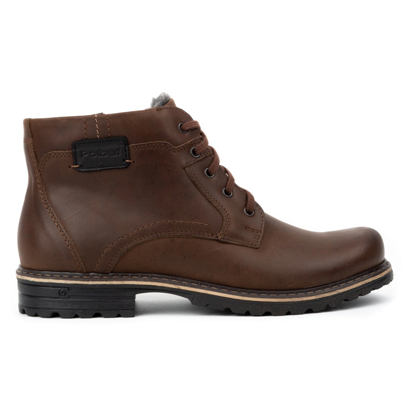 Polbut Men's J35 brown snow boots