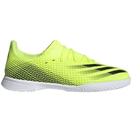 Adidas X Ghosted.3 In Junior football boots yellow-black-white FW6924 green Adidas X Ghosted.3 In Junior football boots yellow-black-white FW6924 green