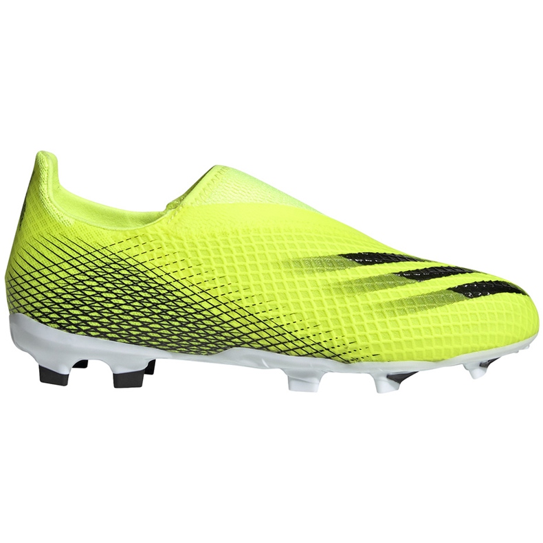 Adidas X Ghosted.3 Ll Fg Junior football boots yellow-black FW6978