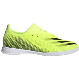 Adidas X Ghosted.3 In yellow-black-white soccer shoes FW6937