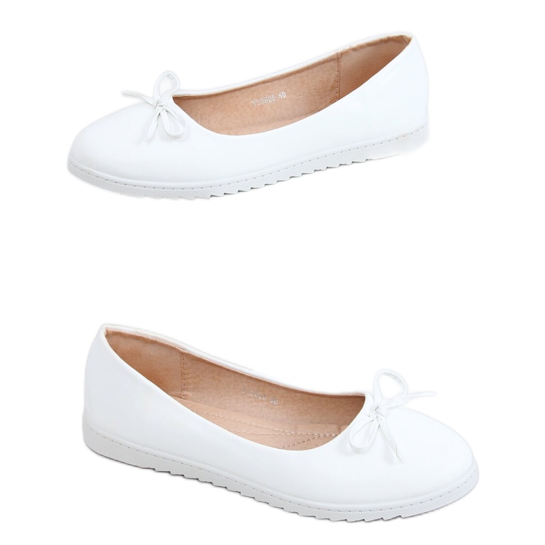 White women's ballerinas YSD826 White