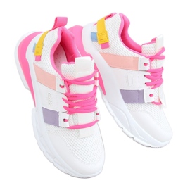 Women's sports shoes white and pink LA86P Fushia Women's sports shoes white and pink LA86P Fushia
