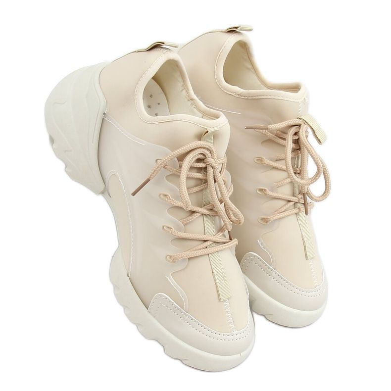 LA126P Beige beige sports shoes LA126P Beige beige sports shoes