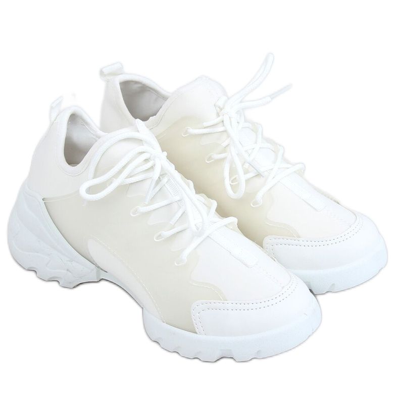 White LA126P White sports shoes