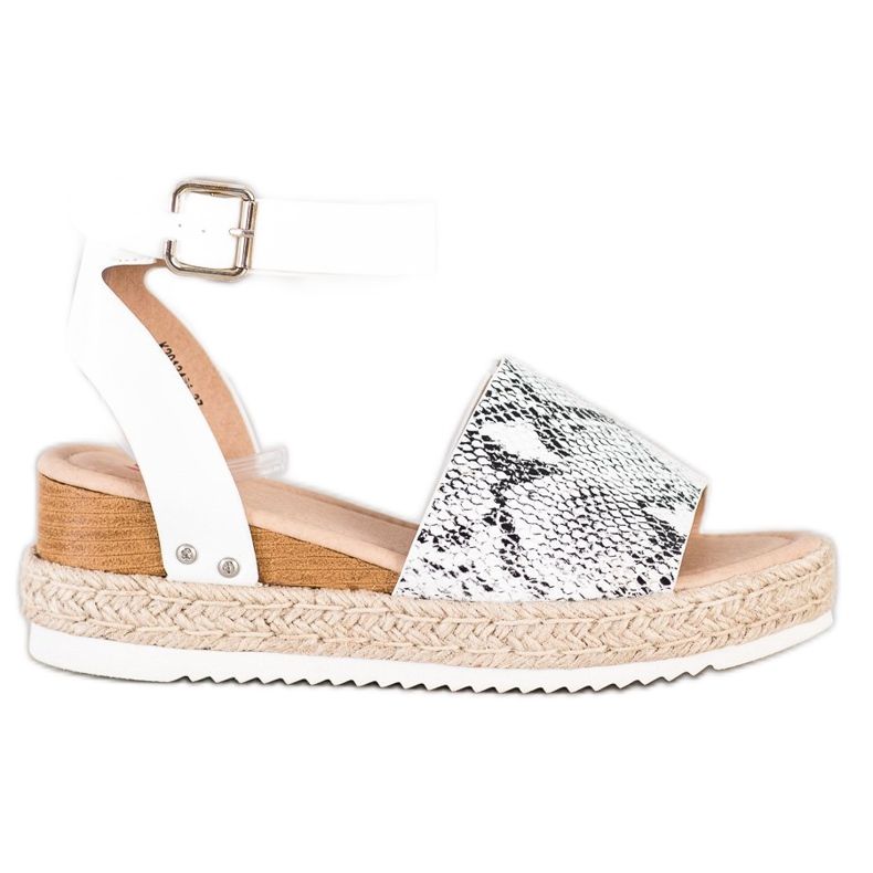 Kylie Wedge Sandals Snake Print multicolored