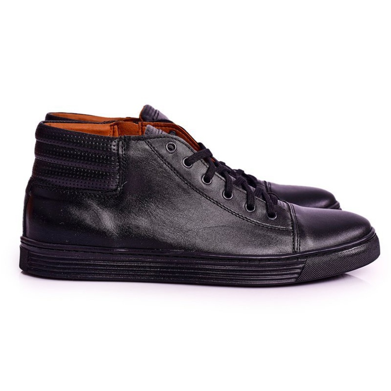 Bednarek Polish Shoes Men's Leather Brogues Sneakers Bednarek Black