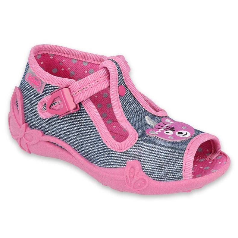 Befado children's shoes 213P125 navy blue pink