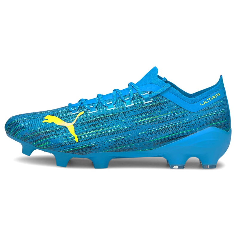 Football shoes Puma Ultra 1.2 Fg Ag blue-yellow 106299 01 Football shoes Puma Ultra 1.2 Fg Ag blue-yellow 106299 01