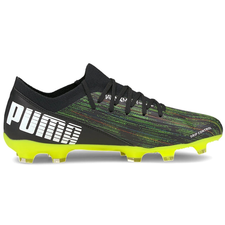 Puma Ultra 3.2 Fg Ag soccer shoes black-green 106300 02