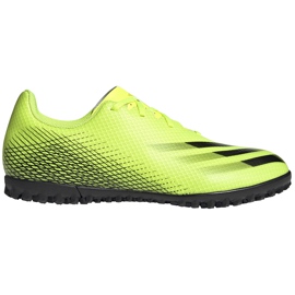Adidas X Ghosted.4 Tf soccer shoes yellow-black FW6917