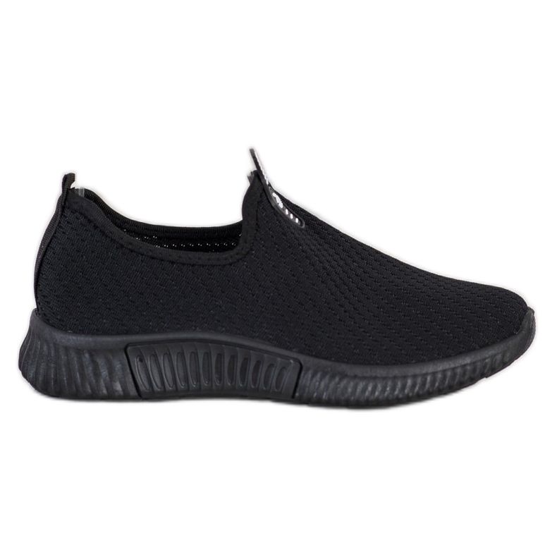 SHELOVET Comfortable Textile Sneakers black