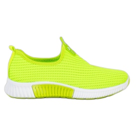 SHELOVET Comfortable Textile Sneakers green