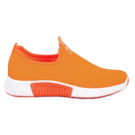 SHELOVET Comfortable Textile Sneakers orange