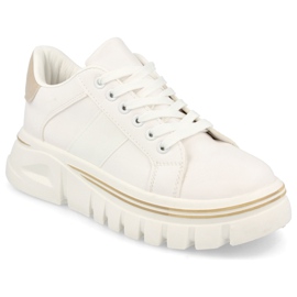 PS1 Women's Sneakers On The Platform White And Beige Riri
