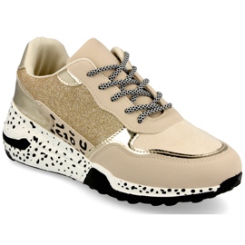 PS1 Women's Wedge Sneakers Gold Avery beige PS1 Women's Wedge Sneakers Gold Avery beige