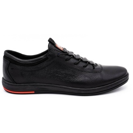 Polbut Black casual leather men's shoes K23 Polbut Black casual leather men's shoes K23