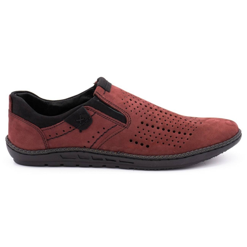 Polbut Men's shoes 401 burgundy summer red