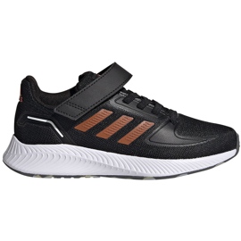 Adidas Runfalcon 2.0 children's shoes black and orange FZ0116