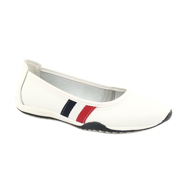Women's sports ballerinas Filippo DP2063 / 21 white red navy blue