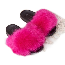 PS1 Children's Slippers With Fur Fuchsia Fashionista pink