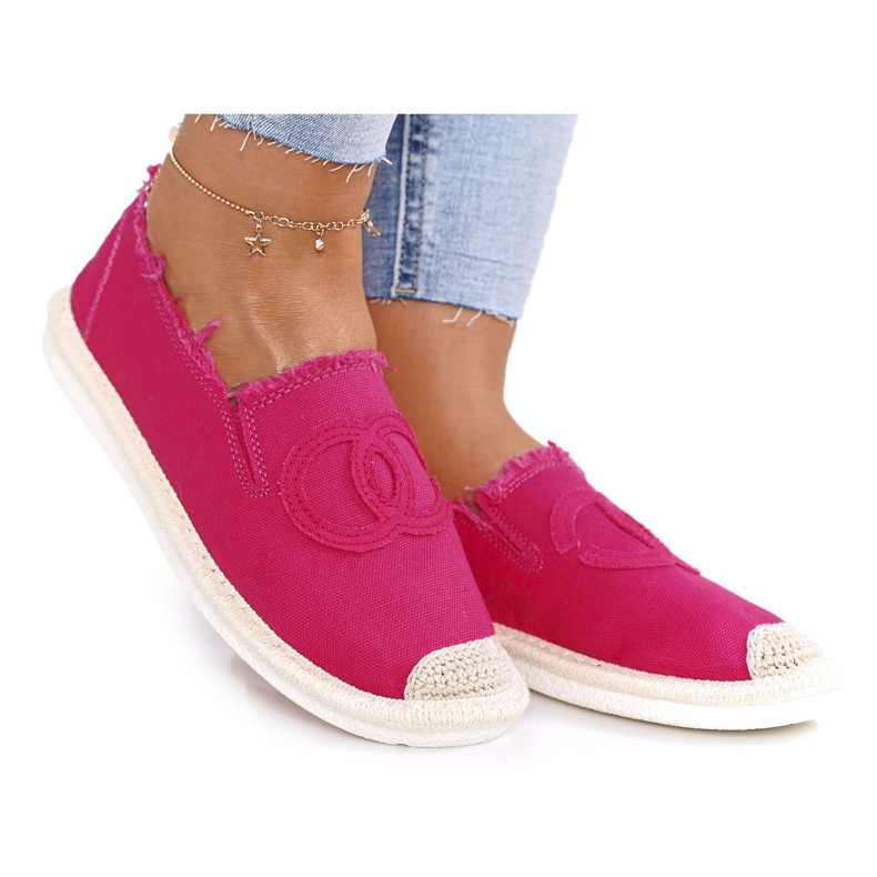 PS1 Classic Women's Espadrilles Fuchsia Flaure beige pink